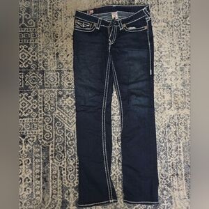 True Religion Dark Indigo Boot Cut Jeans